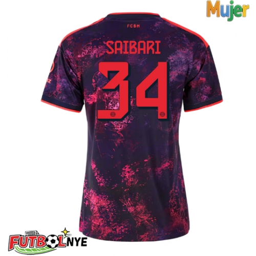 Camiseta Bayern Munich Ismael Saibari #34 Tercera Equipación para mujer 2026-27 manga corta